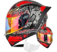 Adult Modular Motorcycle Helmet ECE22.06 Certified Flip-Up Dual Visor Full Face Helmets for Men &Amp; Women Moto ATV UTV Snowmobile ADV Four Wheeler Street Bike 5,L/(59~60cm)