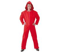 Adult Money Heist Style Bank Robber Red Jumpsuit (Medium)