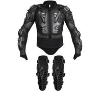Adult Motorbike Jackets and Knee Pads, Motorcycle Protective Jacket , Back Spine Chest Protector, Full Body Armor for Motocross Dirt Bike Gear (as8, alpha, l, regular, regular)
