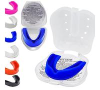Adult Mouth Guard Adults Gum Shield Boxing American Football Gumshield Jaw Protection with Case Rugby Martial Arts Judo Karate MMA Muay Thai Sport Girls Hockey Mouthguard for Men Game Lacrosse Boys