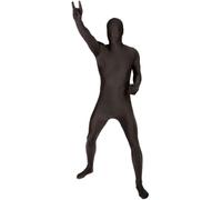 Adult MSUIT Morphsuit Black Second Skin Halloween Fancy Dress Costume M - XXL