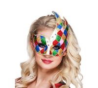 Adult multi-colored diamond Venetian wolf