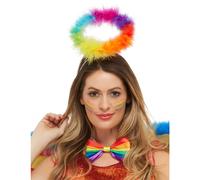 Adult multicolored angel halo headband