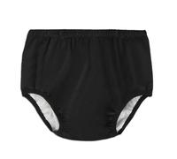 Adult Nappy Cover for Incontinence, Active Waterproof Latex Pants with A Lightly Absorbent Cotton Layer, Noiseless Reusable Washable Pull Up Plastic Pants (Black, 5XL)
