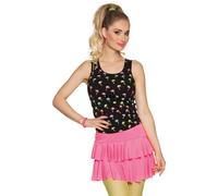 Adult neon pink ruffled skirt