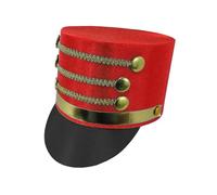 Adult Nutcracker Hat, Creative Drum Majorette Ring Masters Nutcracker Soldier Band Cosplay Costume Accessory , Knight British Top Hat For Festival Performance, Carnival Party, Role Play, Stage Show