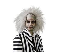 Adult Official BEETLEJUICE WIG Halloween Scary Horror Grey Beetle Juice Science