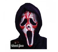 Adult Official Scream Ghost Face® Bleeding Mask with Hood and Heart Pump Age 14+