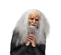 Adult old wizard latex mask