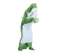 Adult Onesie, Animal Costume,- Made of Super Soft, Cosy Flannel with Hood,Dinosaur Jumpsuit,Dinosaur Blanket Hoodie, Dinosaur Sleeping Bag, Portable Blanket for Adults (S) Green