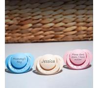 Adult Pacifier Soother Dummy, **Personalised** with Any Name/Text, 3 Colours