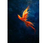 Adult Paint by Numbers Canvas Kits, Yellow Phoenix Draw by Color Oil Paints Without Frame，Easy Cheerful Painting DIY for Beginners, for Birthday Gift Home Wall Decor Crafts 100x130cm D1SS-553