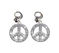 Adult peace and love earrings