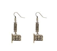 Adult Pirate Flag Earrings