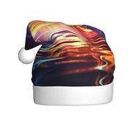 Adult plush Christmas hat MJHKXLJ Beautiful Music Note Printed with soft touch for Christmas party