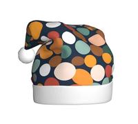 Adult plush Christmas hat MJHKXLJ Beautiful Polka Dot Printed with soft touch for Christmas party