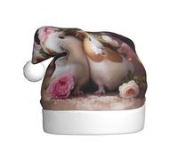 Adult plush Christmas hat MJHKXLJ Cute guinea pigs Printed with soft touch for Christmas party