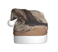 Adult plush Christmas hat MJHKXLJ Ghost in the Desert Printed with soft touch for Christmas party