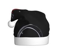 Adult plush Christmas hat MJHKXLJ Headphones that listen to your heart Printed with soft touch for Christmas party