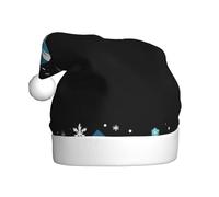 Adult plush Christmas hat MJHKXLJ Iceberg with heavy snow Printed with soft touch for Christmas party