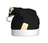 Adult plush Christmas hat MJHKXLJ Irresible scars Printed with soft touch for Christmas party