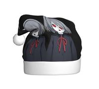 Adult plush Christmas hat WHJSHOP A conjoined ghost Pattern with soft touch for Christmas party