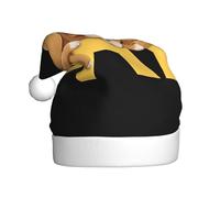 Adult plush Christmas hat WHJSHOP Dog sleeping on letters Picture soft and comfortable for parties dances Halloween
