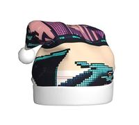 Adult plush Christmas hat WHJSHOP Dragon In The City Picture soft and comfortable for parties dances Halloween