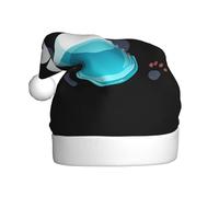 Adult plush Christmas hat WHJSHOP Gorgeous glass panda Picture soft and comfortable for parties dances Halloween