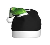 Adult plush Christmas hat WHJSHOP Green Clover Beer Picture soft and comfortable for parties dances Halloween