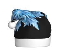 Adult plush Christmas hat WHJSHOP Ice crystals on flowers Pattern with soft touch for Christmas party