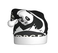 Adult plush Christmas hat WHJSHOP Moving Forward Pattern with soft touch for Christmas party