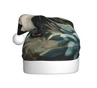 Adult plush Christmas hat WHJSHOP The flower-picking mouse Pattern with soft touch for Christmas party