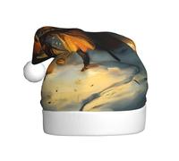 Adult plush Christmas hat WHJSHOP The fox that lights up the forest Picture soft and comfortable for parties dances Halloween