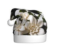 Adult plush Christmas hat WHJSHOP White lily seal Pattern soft and comfortable for parties dances Halloween