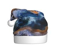 Adult plush Christmas hat WHJSHOP Yellowstone National Park Pattern with soft touch for Christmas party