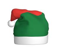 Adult plush Christmas hat WHJSSF Flag of Madagascar Printed soft and comfortable for parties dances Halloween