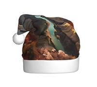 Adult plush Christmas hat WHJSSF Grand Canyon, Arizona Printed soft and comfortable for parties dances Halloween