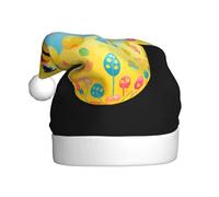 Adult plush Christmas hat WHJSSF Little yellow duck on the easter egg Printed soft and comfortable for parties dances Halloween