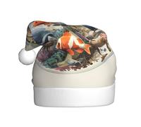 Adult plush Christmas hat YYHHAOFA Bubble Animal World Picture with soft touch for Christmas party