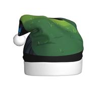 Adult plush Christmas hat YYHHAOFA Butterfly on the hill Picture with soft touch for Christmas party