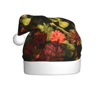 Adult plush Christmas hat YYHHAOFA Clover in the Shred Picture with soft touch for Christmas party