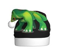Adult plush Christmas hat YYHHAOFA Cute big head dinosaur Picture with soft touch for Christmas party