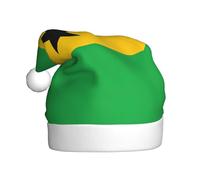 Adult plush Christmas hat YYHHAOFA Flag of Sao Tome and Principe Picture with soft touch for Christmas party suitable for men and women