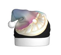 Adult plush Christmas hat YYHHAOFA Gorgeous pearl shell Picture with soft touch for Christmas party