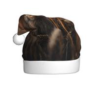 Adult plush Christmas hat YYHHAOFA Little rabbit in the wheat field Picture with soft touch for Christmas party