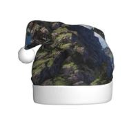 Adult plush Christmas hat YYHHAOFA The castle on top of the hill Picture with soft touch for Christmas party