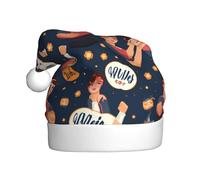 Adult plush Christmas hat YYHHAOFA we can do it Picture with soft touch for Christmas party suitable for men and women