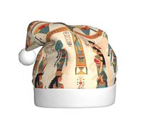 Adult plush Christmas hat YYHHAOFA women in ancient egypt Picture with soft touch for Christmas party suitable for men and women