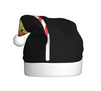 Adult plush Christmas hat YYHWHJDE Butterfly on a lollipop Printing with soft touch for Christmas party